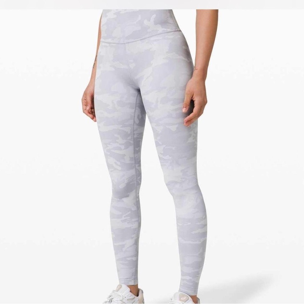 lulu camo ribbed wunder under leggings